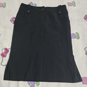 Bisou Bisou Black Pencil Skirt